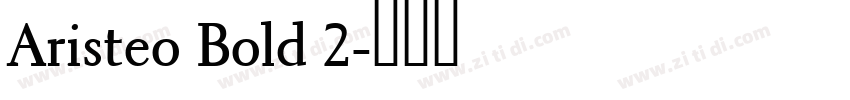 Aristeo Bold 2字体转换